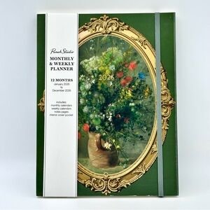 Punch Studio 12 months Planner 2026 Monthly Weekly Agenda Journal (Green)